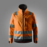SoftShell jaka SNICKERS WORKWEAR Hi-Vis AllroundWork, klase 3