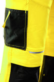 Elastīgs darba puskombinezons SEVEN KINGS FLASH SKF005 4-WAY Stretch Hi-vis C2