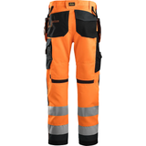 Darba bikses SNICKERS WORKWEAR AllroundWork Hi-Vis ar nokarenām kabatām, klase 2