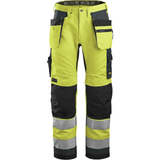 Darba bikses SNICKERS WORKWEAR AllroundWork Hi-Vis ar nokarenām kabatām, klase 2