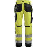 Darba bikses SNICKERS WORKWEAR AllroundWork Hi-Vis ar nokarenām kabatām, klase 2