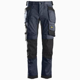 Darba bikses SNICKERS WORKWEAR AllroundWork no elastīga auduma ar nokarenām kabatām 