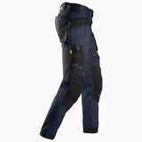 Darba bikses SNICKERS WORKWEAR AllroundWork no elastīga auduma ar nokarenām kabatām 