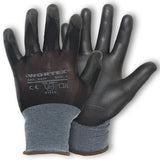 Īpaši plāni PU pārklājuma cimdi WORTEX 6426…6431