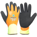 Lateksa pārklājuma ziemas cimdi WORTEX 6608 - 6612
