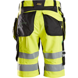 Šorti SNICKERS WORKWEAR FlexiWork Hi-Vis ar nokarenām kabatām, 1. klase