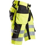 Šorti SNICKERS WORKWEAR FlexiWork Hi-Vis ar nokarenām kabatām, 1. klase