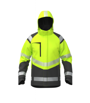 Ziemas softshell darba jaka BoSafety ATLANTA HI-VIS C2