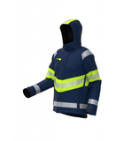 Ziemas softshell darba jaka BoSafety ATLANTA ar HI-VIS elementiem