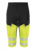 Darba pagarināti šorti BoSafety COMFORT Hi-vis, melni/dzelteni