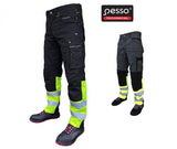 Darba bikses Pesso Canvas KDCPG ar Hi-vis elementiem