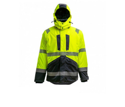 HI-VIS ziemas darba jaka Baltic Canvas New Montreal 8966D ar izņemamu oderi