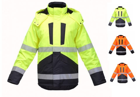 Hi-vis ziemas darba jaka BoSafety GALAXY C3