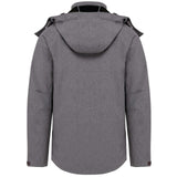 Vīriešu trīsslāņu softshell jaka ar kapuci KARIBAN K413