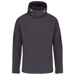 Vīriešu trīsslāņu softshell jaka ar kapuci KARIBAN K413