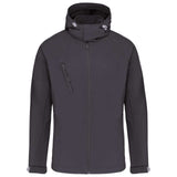 Vīriešu trīsslāņu softshell jaka ar kapuci KARIBAN K413