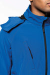 Vīriešu trīsslāņu softshell jaka ar kapuci KARIBAN K413