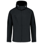 Vīriešu trīsslāņu softshell jaka ar kapuci KARIBAN K413