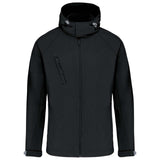 Vīriešu trīsslāņu softshell jaka ar kapuci KARIBAN K413