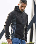 Vīriešu trīsslāņu softshell jaka ar kapuci Tee Jays TJ 9514