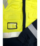 Antistatiska darba jaka BoSafety MULTISAFE III kat. Hi-vis C2