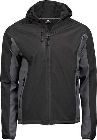 Vīriešu trīsslāņu softshell jaka ar kapuci Tee Jays TJ 9514
