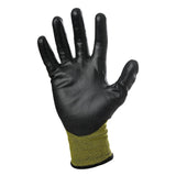 Īpaši plāni PU pārklājuma cimdi WORTEX WG650, griezuma izturība D