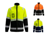 Elastīga darba jaka ar kokvilnas pārklājumu BoSafety COMBO Hi-vis C2