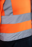 Darba džemperis ar rāvējslēdzēju BRIXTON FLASH Hi-vis C2