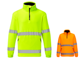 Flīsa džemperis Portwest F302 1/2 Zip Hi-Vis