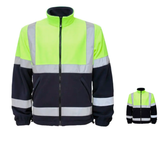 Flīsa darba džemperis BoSafety FLEECE Hi-vis C2