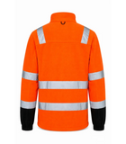 Flīsa džemperis ar rāvējslēdzēju BoSafety FLEECE FIT Hi-vis C3