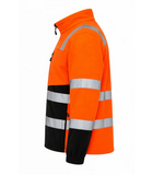 Flīsa džemperis ar rāvējslēdzēju BoSafety FLEECE FIT Hi-vis C3