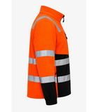 Flīsa džemperis ar rāvējslēdzēju BoSafety FLEECE FIT Hi-vis C3