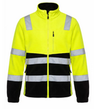 Flīsa džemperis ar rāvējslēdzēju BoSafety FLEECE FIT Hi-vis C3