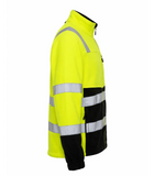 Flīsa džemperis ar rāvējslēdzēju BoSafety FLEECE FIT Hi-vis C3