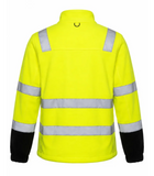 Flīsa džemperis ar rāvējslēdzēju BoSafety FLEECE FIT Hi-vis C3