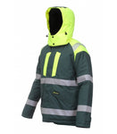 Ziemas jaka BoSafety CANVAS NEW ar atstarojošām joslām FB-8926NEW
