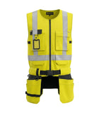 Augstas redzamības darba veste ar kabatām BoSafety TACTICAL C2
