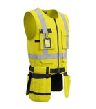 Augstas redzamības darba veste ar kabatām BoSafety TACTICAL C2