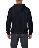 Džemperis ar rāvējslēdzēju un kapuci UNISEX GI18600 HEAVY BLEND™