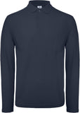 Vīriešu Piqué Polo krekls ar garām piedurknēm B&C ID.001 LSL