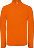 Vīriešu Piqué Polo krekls ar garām piedurknēm B&C ID.001 LSL