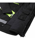 Ziemas softshell darba jaka BoSafety ATLANTA ar HI-VIS elementiem