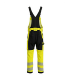 Elastīgs darba puskombinezons ar kokvilnu BoSafety COMBO Hi-vis C2