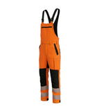 Elastīgs darba puskombinezons ar kokvilnu BoSafety COMBO Hi-vis C2