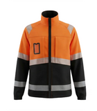Elastīga darba jaka ar kokvilnas pārklājumu BoSafety COMBO Hi-vis C2