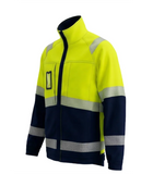 Elastīga darba jaka ar kokvilnas pārklājumu BoSafety COMBO Hi-vis C2