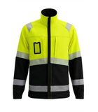 Elastīga darba jaka ar kokvilnas pārklājumu BoSafety COMBO Hi-vis C2