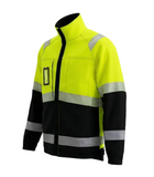 Elastīga darba jaka ar kokvilnas pārklājumu BoSafety COMBO Hi-vis C2
